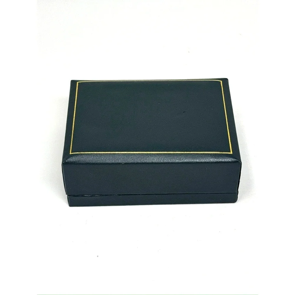 Vintage Marshall Fields Green Leatherette Jewelry Box